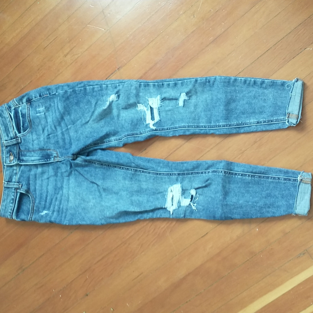 Maurices high rise ripped jeans